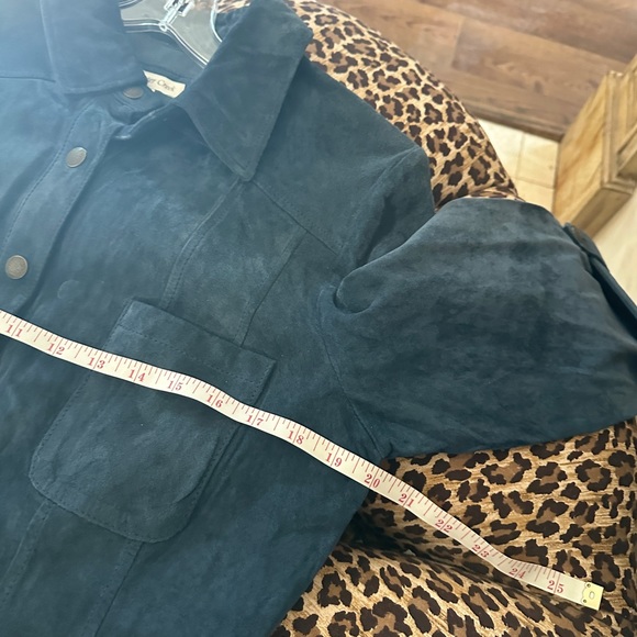 Coldwater creek Large Suede Button Up Shirt - Picture 5 of 6